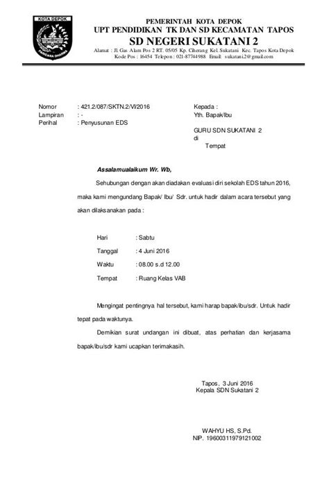 Contoh Daftar Hadir Undangan Rapat - Guru Paud
