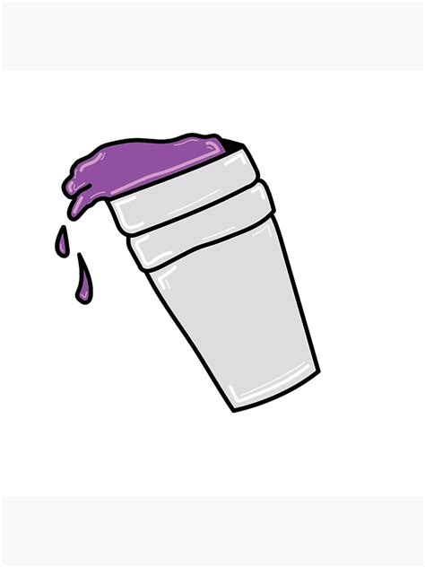 Purple Lean Cup Poster For Sale By Deauwp Redbubble