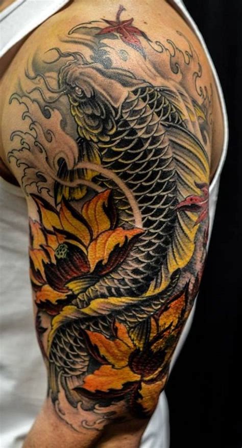 Best Japanese Koi Fish Tattoo Designs And Drawings Tatuajes De