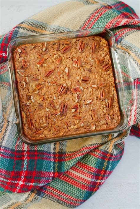 This recipe had me at pumpkin. Maple Pecan Baked Oatmeal | Eating Bird Food | Bloglovin'