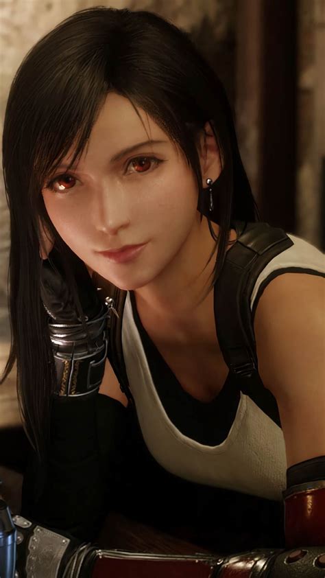 tifa lockhart ff7 remake wallpaper iphone android 2020 game art costume outfit hd phone