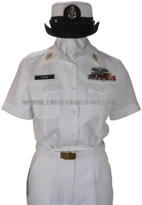 Us Navy Female Chief Petty Officer Summer White Uniform