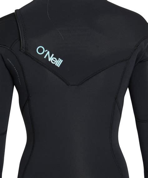 Buy Girls Bahia 43mm Steamer Chest Zip Wetsuit Black Aqua By O