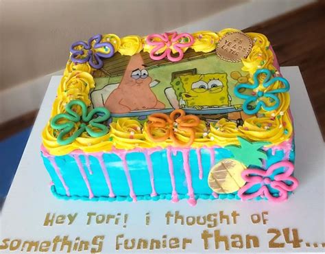 Spongebob 25th birthday cake. BONNIECAKES. | 25th birthday cakes