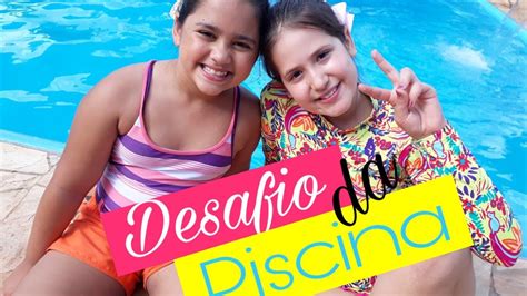I rested with my girls. Desafio da Piscina - YouTube