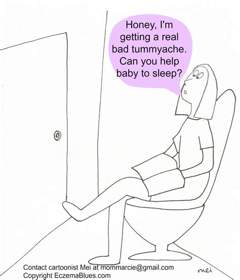 Mom NeedyZz Cartoon Toilet Is The Way To Get Sleep Eczema Blues