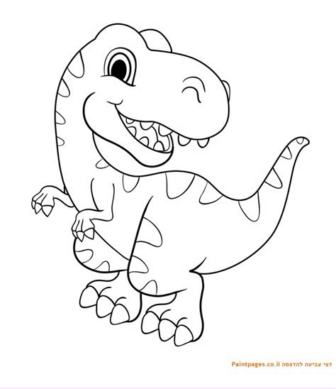 Today i have a free printable pack of five dinosaur themed coloured pages to share. דף צביעה דינוזאור רקס | Dinosaur coloring pages, Dinosaur ...