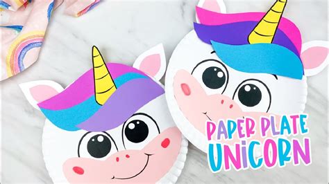 Paper Plate Unicorn Craft Youtube