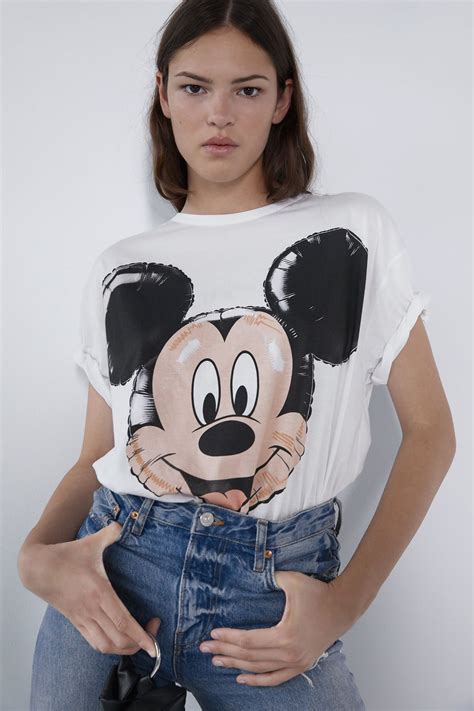 Mickey Balloon T Shirt From Zara Sizzles With Style T Shirt Mickey