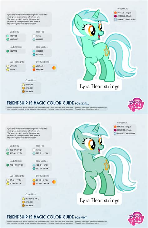 My Little Pony Friendship Is Magic Color Guides By Kefkafloyd On
