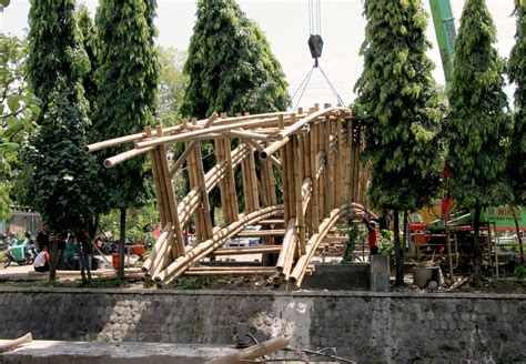 Gallery Of Bamboo Bridge In Indonesia Demonstrates Sustainable