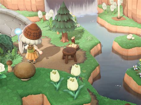 silkfield — did some landscaping today 🌳🍄 | Animal crossing, Landscape