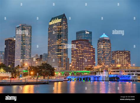 City Skyline Tampa Florida Sunset Hi Res Stock Photography And Images