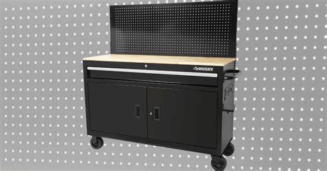 Husky Workbench With Drawers And Pegboard Warehouse Of Ideas