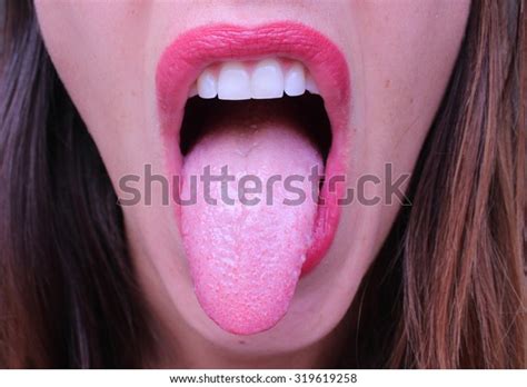 Open Mouth Tongue White Teeth Stock Photo 319619258 Shutterstock