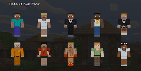 Minecraft Legacyconsole Edition Default Skin Pack Minecraft Skin Packs