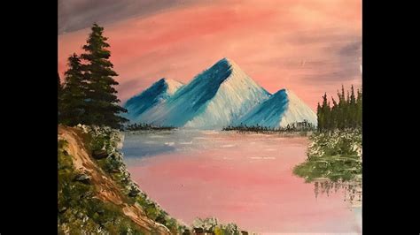 Bob Ross Inspired Painting Mountain Retreat Learn How To Use A