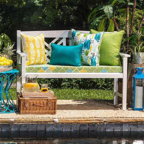 Bench It For Style Outdoor Cushions And Pillows Colourful Living