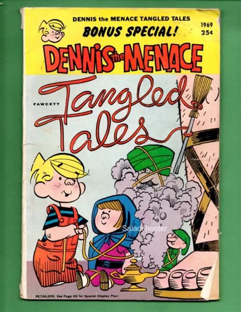 Vintage Dennis The Menace Comic Book Tangled Tales 1969 Bonus Special