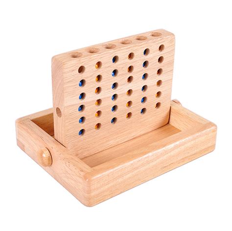 Wooden Connect Four Game Classical Wooden Game