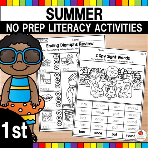 Summer Literacy Review 1st Grade United Teaching