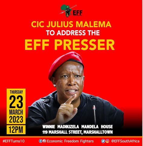 Economic Freedom Fighters On Twitter ♦️happening Today♦️ Cic Julius