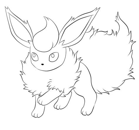Pokemon Coloring Pages Flareon Coloring Pages For Kids