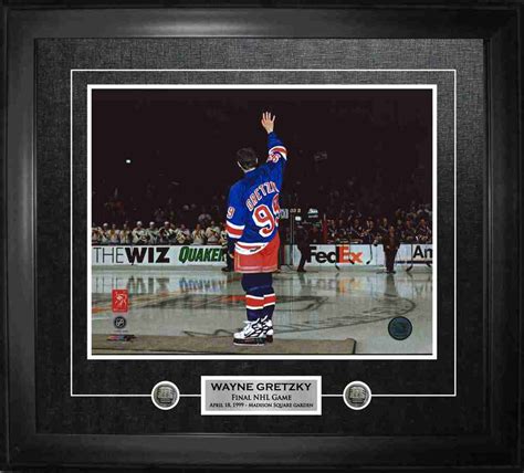 Wayne Gretzky Framed 11x14 Etched Mat New York Rangers Farewell