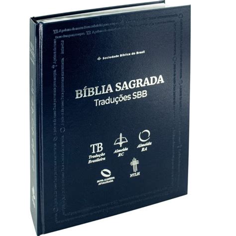 Bíblia Sagrada Com 5 Traduções Naa Ntlh Ara Tb E Arc Editora Concórdia