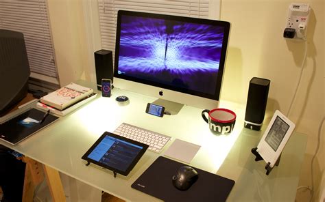 Free Download Wallpaper Clean Workspace Apple Computer Desk Office