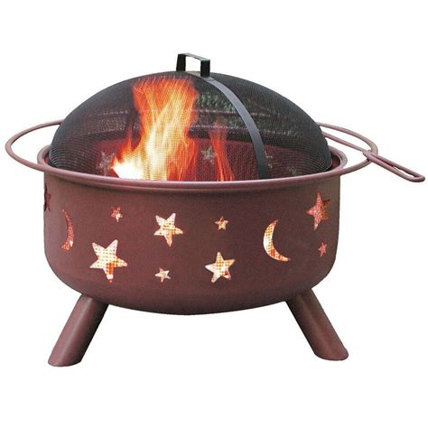 You can move them around and light them up in different areas of the backyard. 'Stars & Moon' Big Sky Fire Pit, Red, Landmann(Steel ...