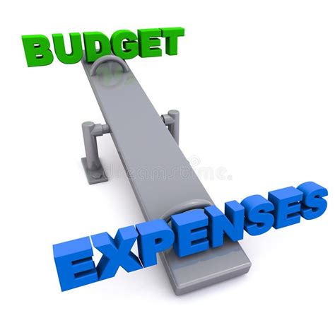 Budget Versus Expenses Stock Illustration Illustration Of Green