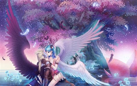 Free Download Beautiful Angel Romance Anime Amp Manga Wallpaper