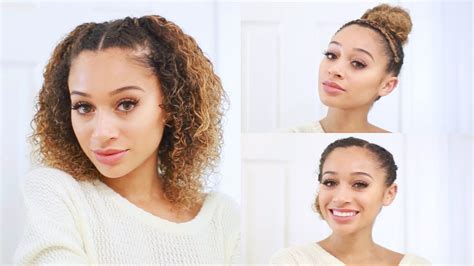 For example, change the side you part your hair on, or try out a middle part. Pin on h a i r s t y l e s f o r c u r l y h a i r