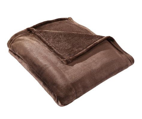 Hyseas Flannel Fleece Throw Blanket Chocolate Super Soft Plush
