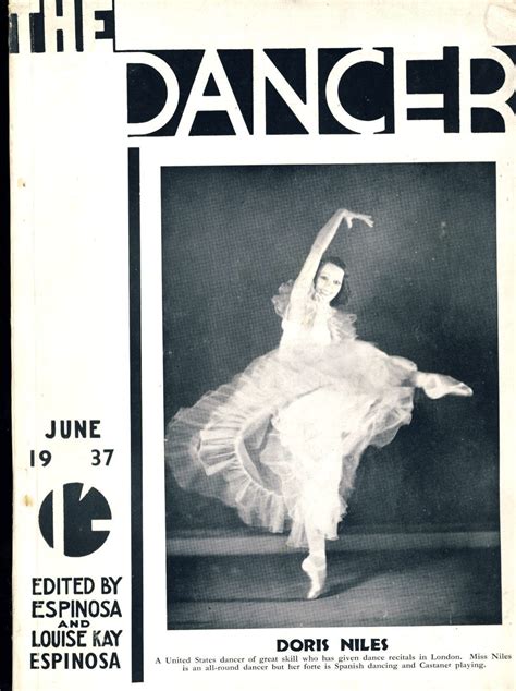 Rare Ballet Dancing Magazine June 1937 The Dancer Doris Niles Bbo