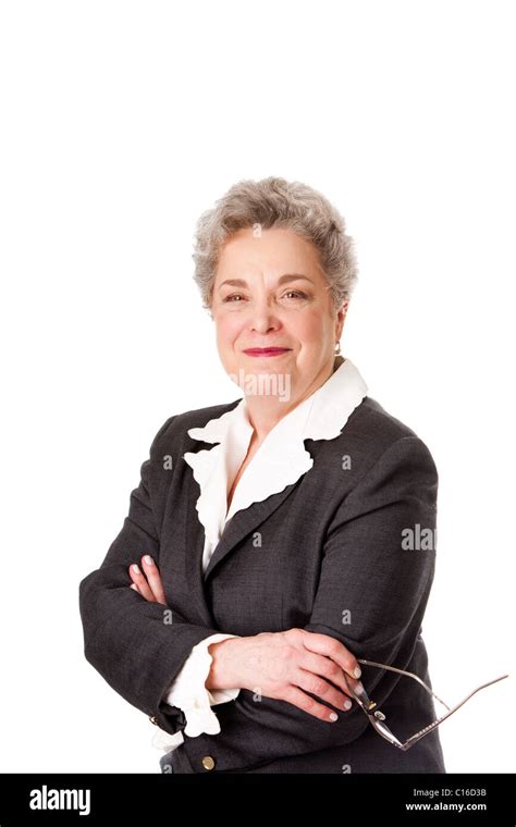 Happy Smiling Beautiful Senior Female Corporate Business Lawyer