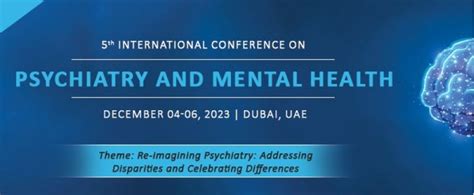 5th International Conference On Psychiatry And Mental Health Dec 2023