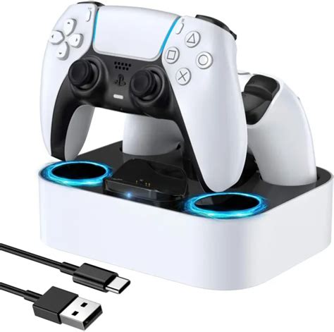 Ps5 Controller Charging Station For Playstation 5 Dualsense And 5v3a Ac