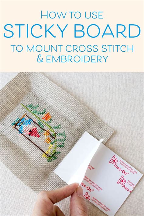 How To Frame Cross Stitch And Embroidery Using Sticky Board Cross