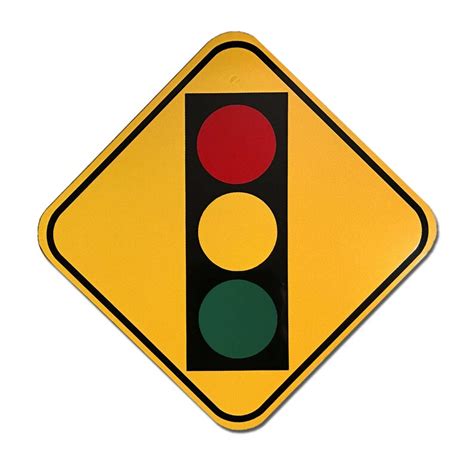 Reflective Traffic Signal Ahead 12 Etsy