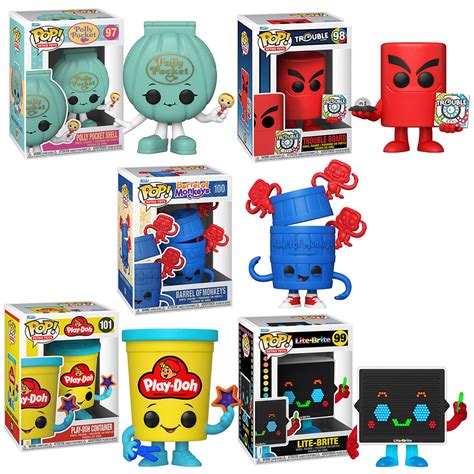 Hasbro Retro Toys 2021 Funko Pop Complete Set 5 Clarktoys