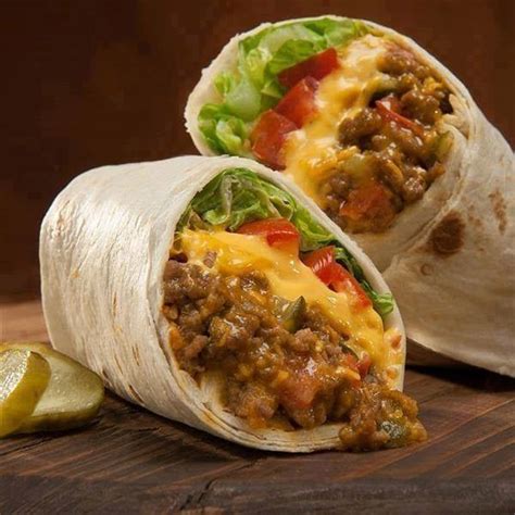 Cheeseburger Wraps Aka Cheeseburger Burritos Id584216 By