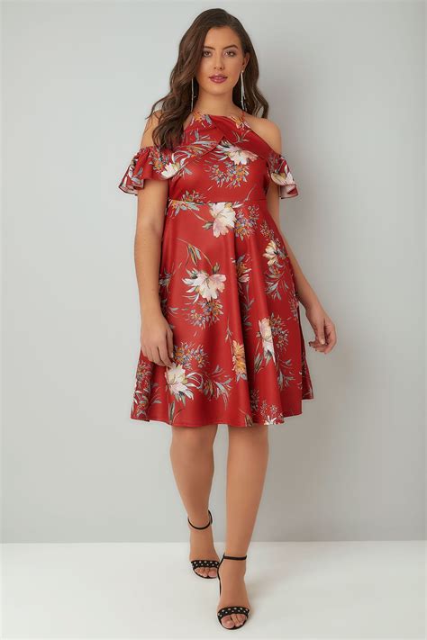 We did not find results for: LIMITED COLLECTION Red Floral Print Cold Shoulder Dress ...