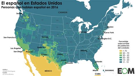 El Espa Ol En Estados Unidos Mapas De El Orden Mundial Eom