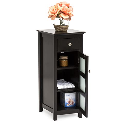 Tall storage cabinets with doors. Best Choice Products Bathroom Floor Storage Organizer ...