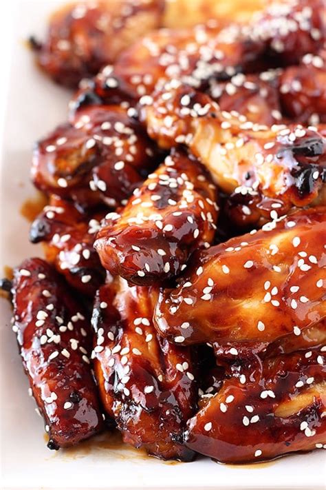These baked chicken teriyaki wings are marinated and baked in a super easy sauce! Honey Baked Teriyaki Chicken Wings - Handle the Heat
