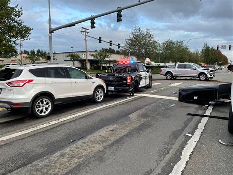 Puyallup Police Patrol Vehicle Struck, No Injuries Reported | Puyallup