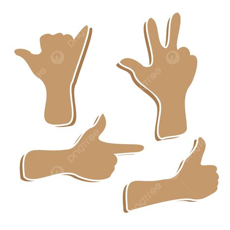 Finger Hand Gesture Vector Art Png Hand Gestures Png In Sticker Effect