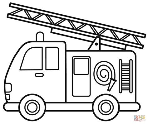 Ausmalbild Feuerwehrauto Ausmalbilder Kostenlos Zum Ausdrucken